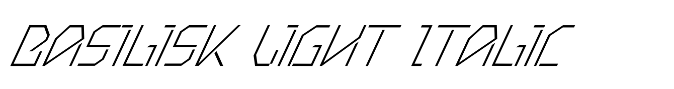 Basilisk Light Italic